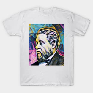 Charles Spurgeon Colourful Portrait | Charles Spurgeon Artwork 11 T-Shirt